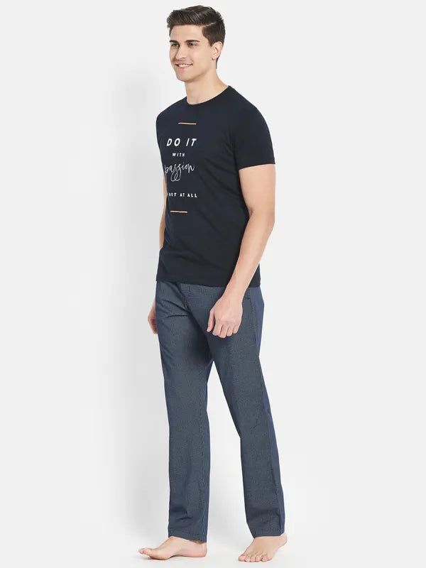 Men Navy Lounge Wear