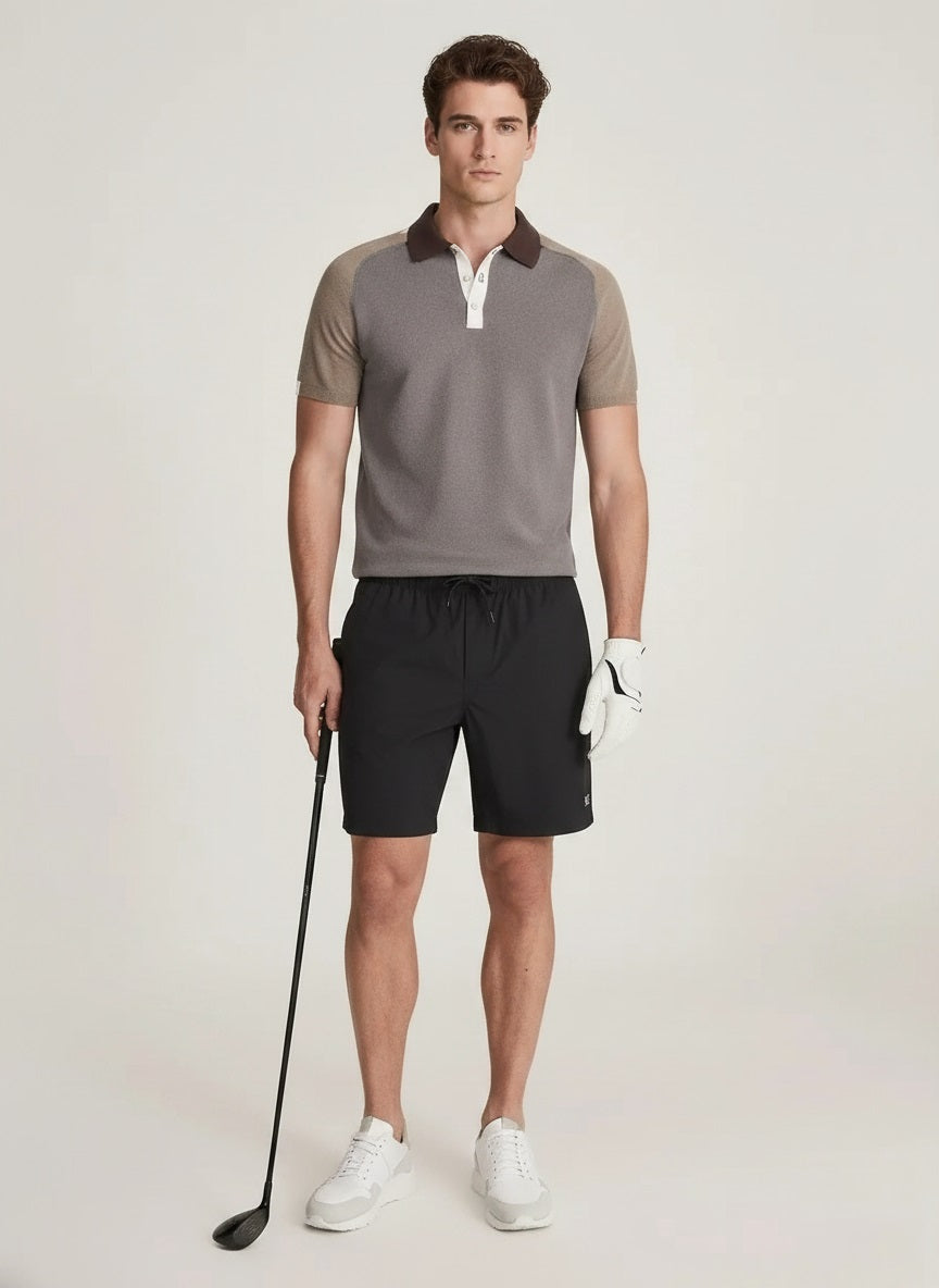 Men Black Sports Shorts