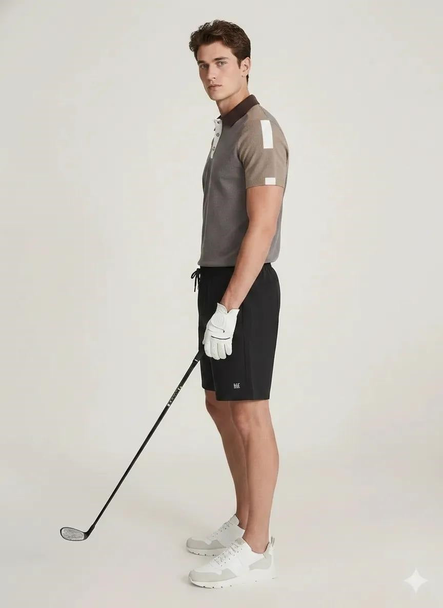 Men Black Sports Shorts