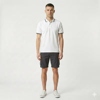 Men Black Cargo Shorts