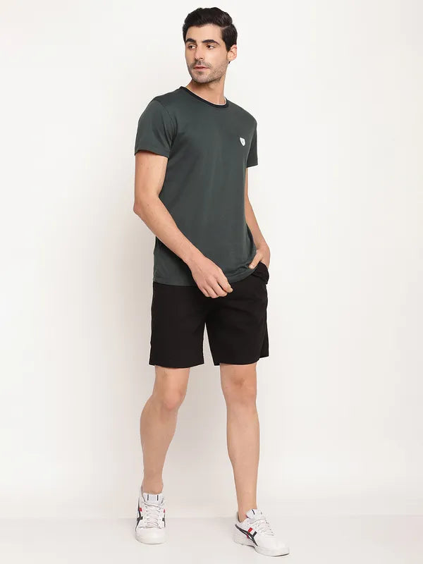 Octave Men Black Shorts