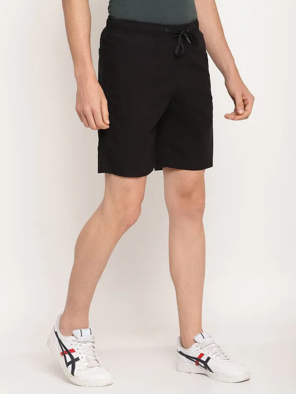 Octave Men Black Shorts