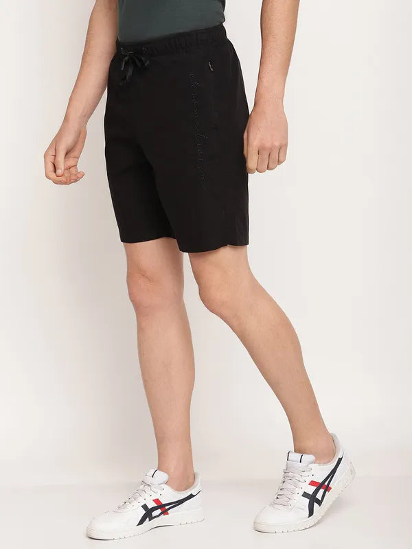 Octave Men Black Shorts