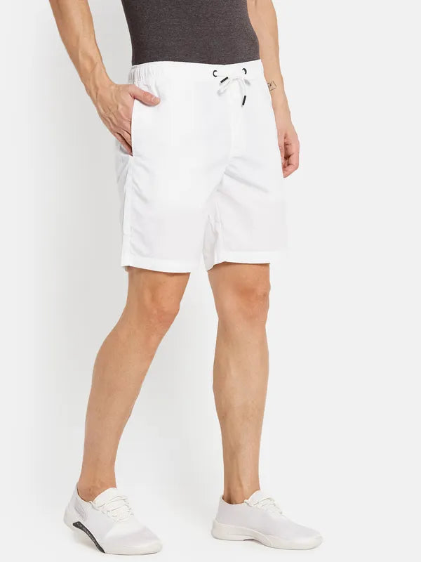 Men White Short