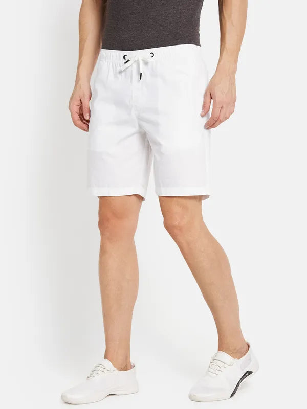 Men White Short