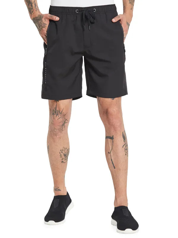 Octave Men Mid-Rise Cotton Shorts