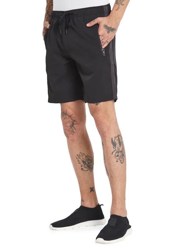 Octave Men Mid-Rise Cotton Shorts