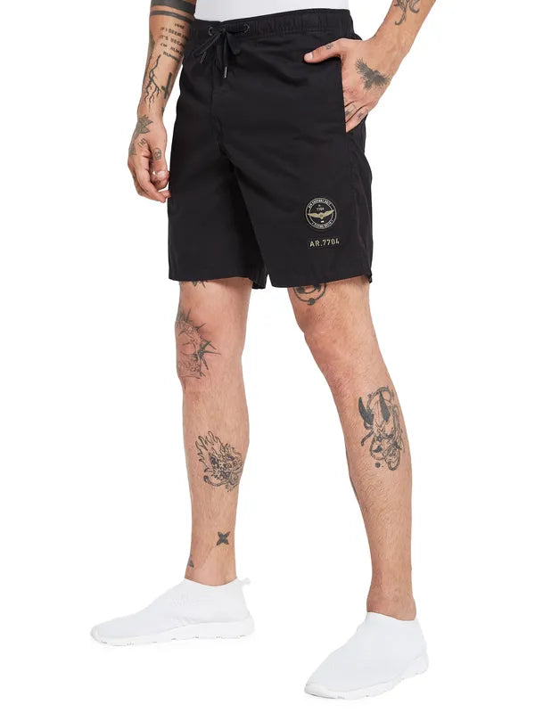 Octave Men Mid-Rise Cotton Sports Shorts