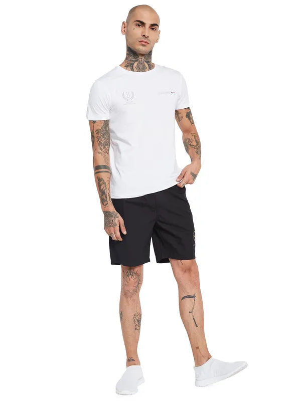 Octave Men Mid-Rise Cotton Sports Shorts