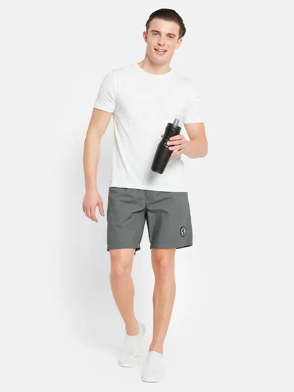 Octave Men Mid Rise Cotton Sports Shorts