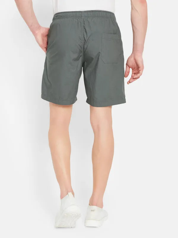 Octave Men Mid Rise Cotton Sports Shorts