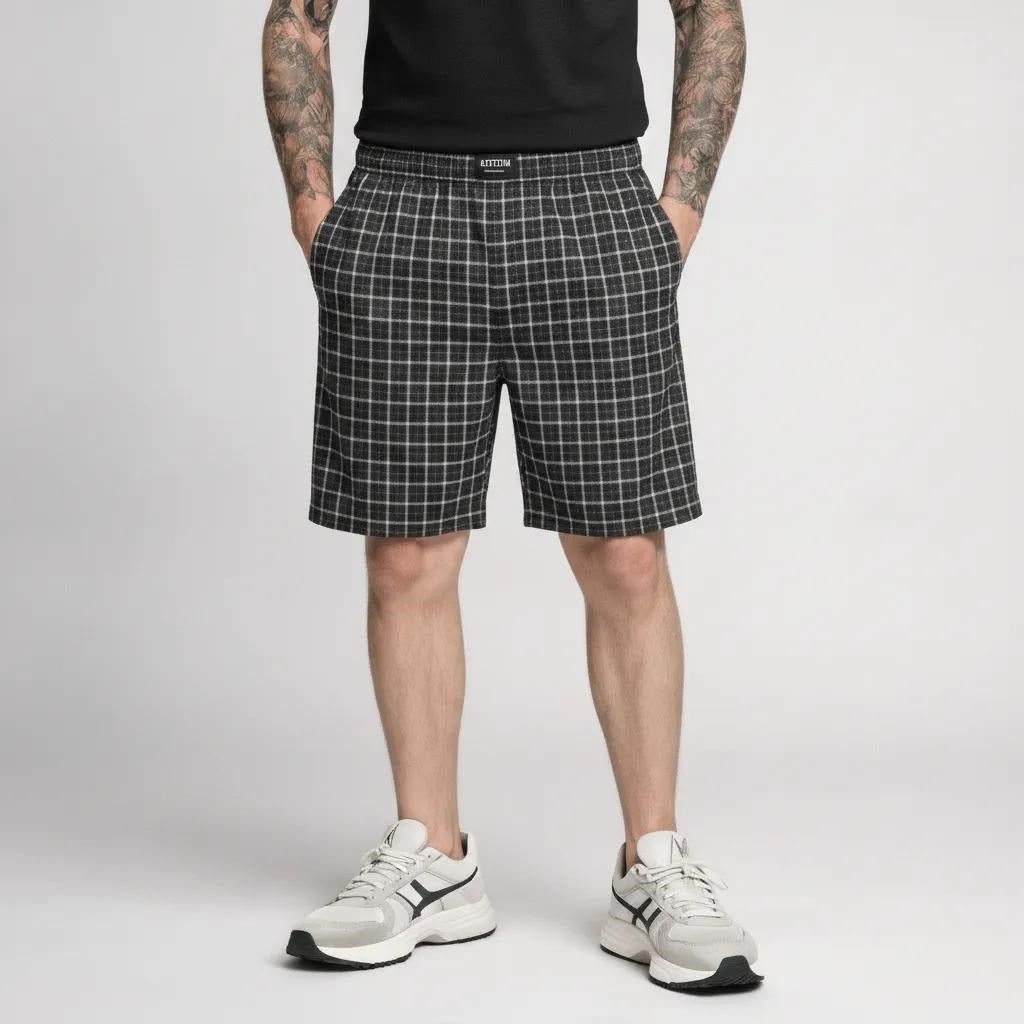 Men Coal Striped Technology Shorts