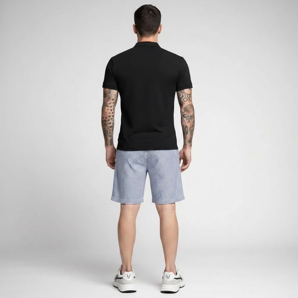 Men Striped Technology Shorts