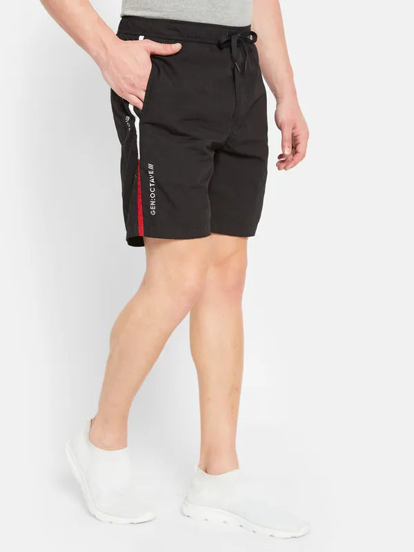 Octave Men Mid Rise Cotton Sports Shorts