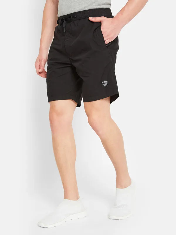 Octave Men Mid Rise Cotton Sports Shorts