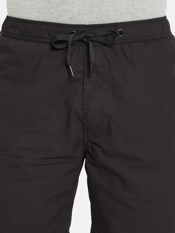 Octave Men Mid Rise Cotton Sports Shorts