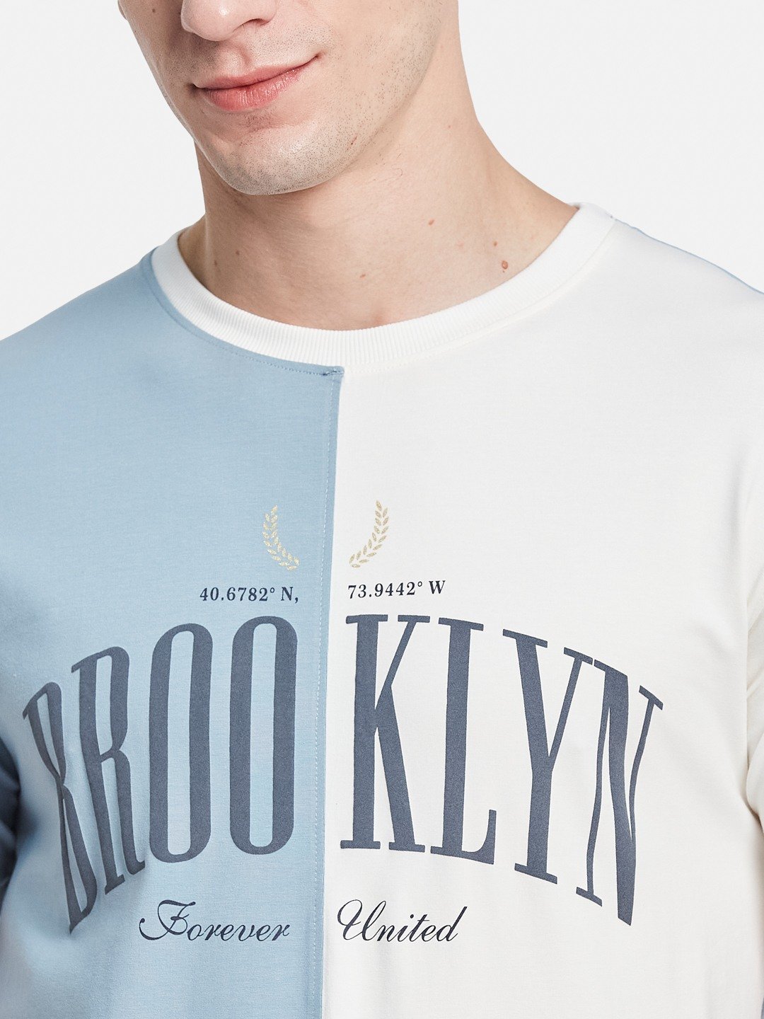 Octave Men Colourblocked T-shirt