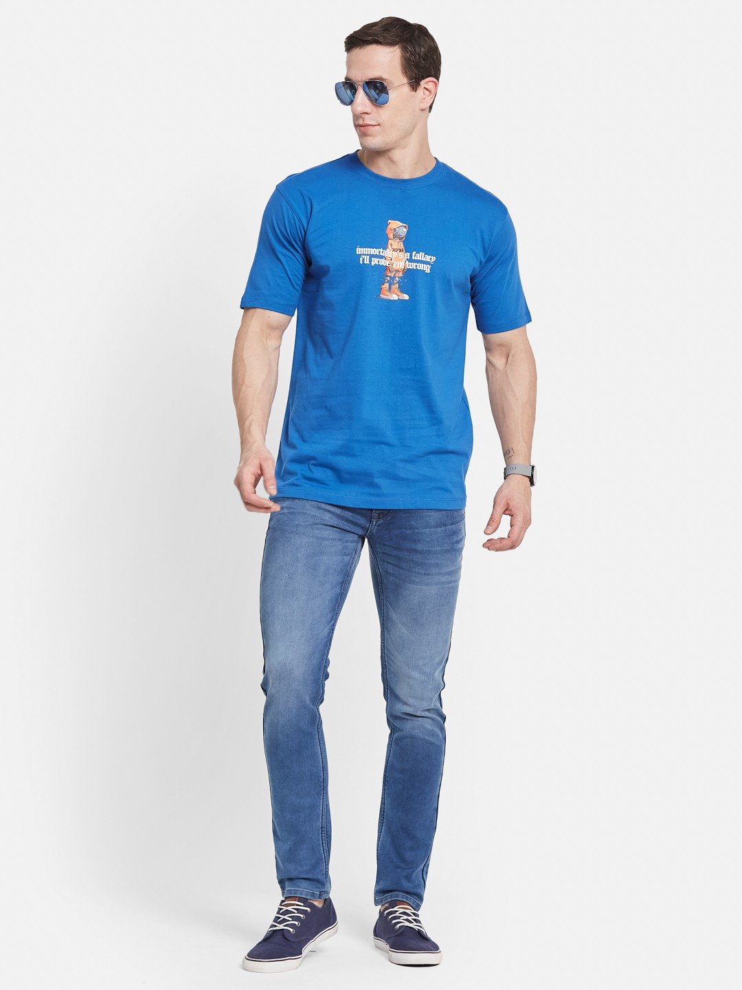Octave Men Printed T-shirt