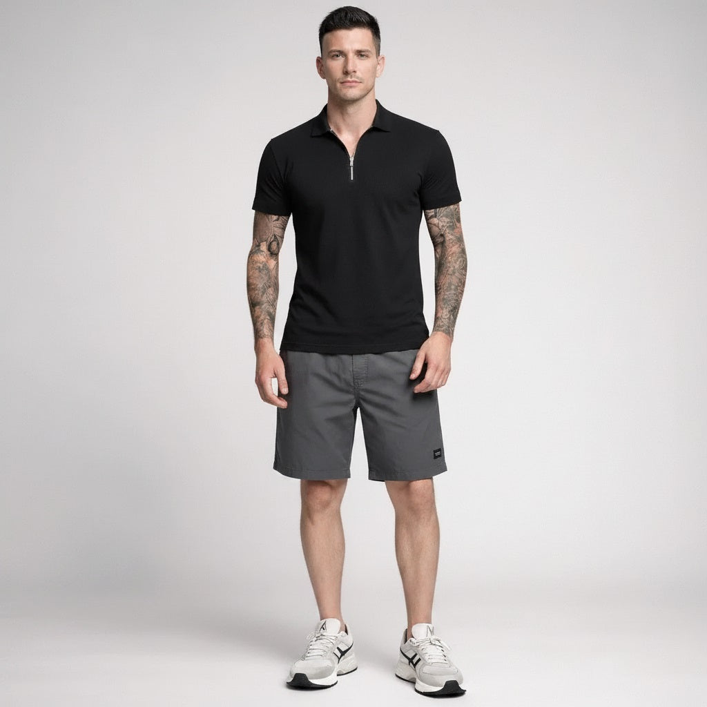 Men Gun Metal Shorts