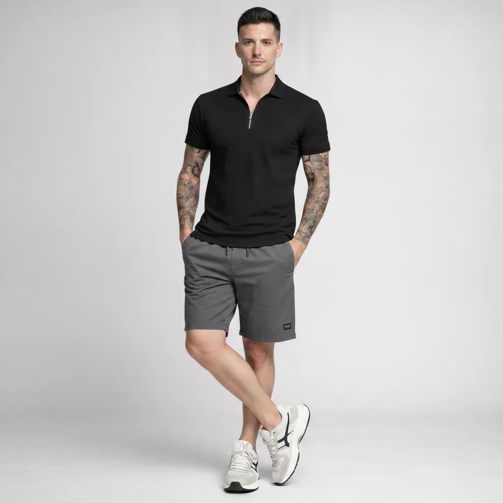 Men Gun Metal Shorts