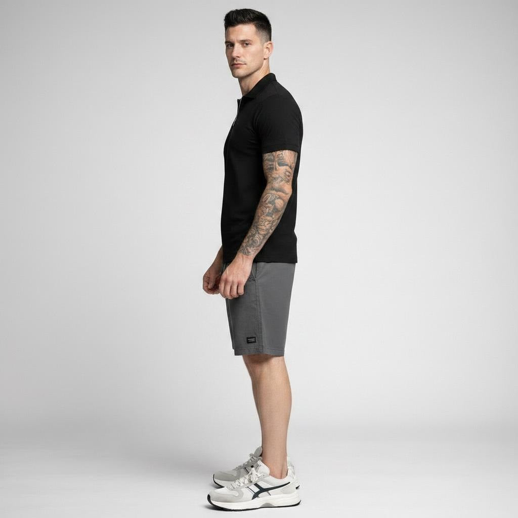 Men Gun Metal Shorts