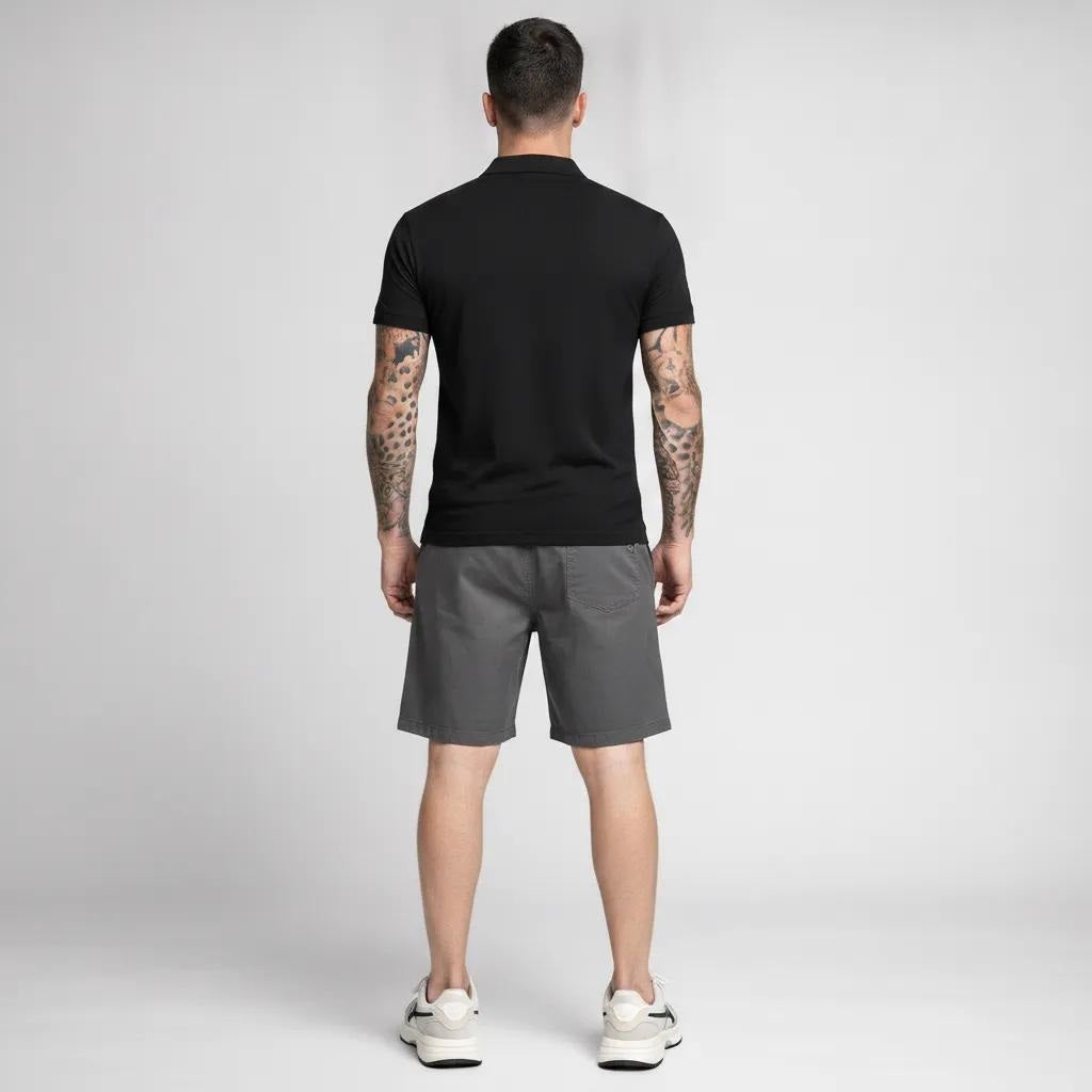 Men Gun Metal Shorts