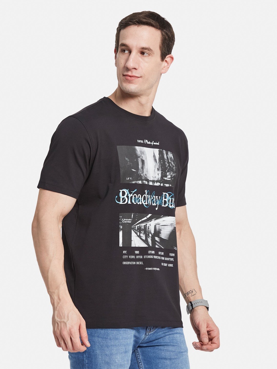 Octave Men Printed T-shirt