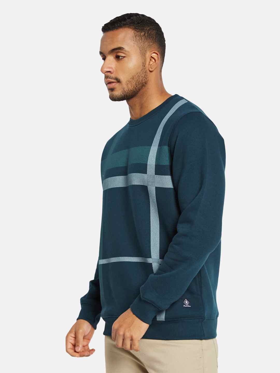 Octave Men Striped Sweatshirt
