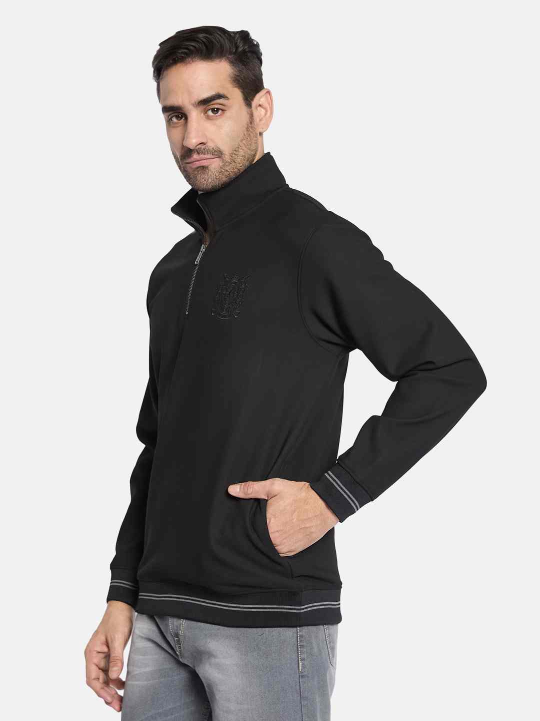 Octave Men High Neck Sweatshirt