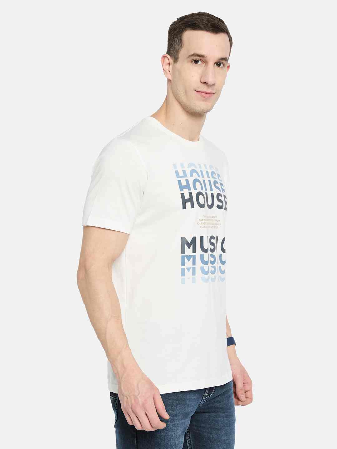 Octave Men Printed T-shirt
