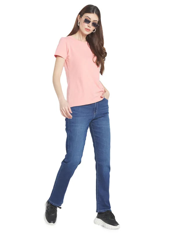 Mettle Women Blue Light Fade Stretchable Jeans