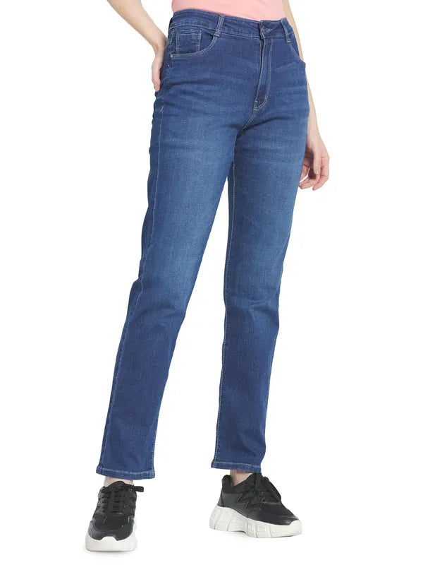 Mettle Women Blue Light Fade Stretchable Jeans