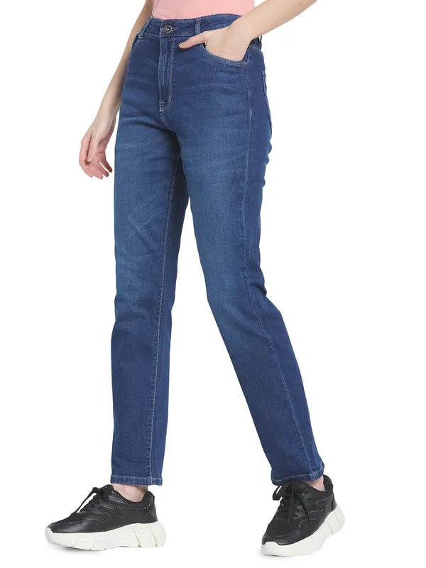 Mettle Women Blue Light Fade Stretchable Jeans