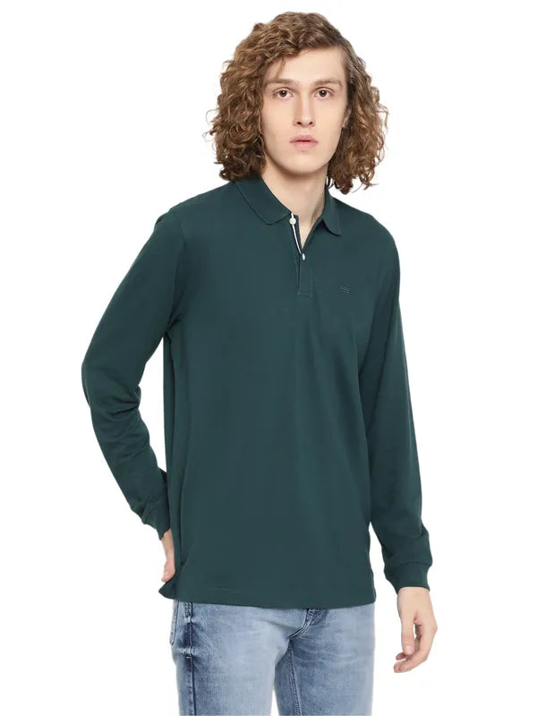 Mettle Men Green Henley Neck T-Shirt