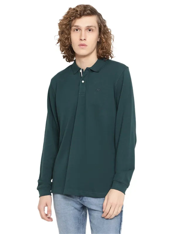 Mettle Men Green Henley Neck T-Shirt