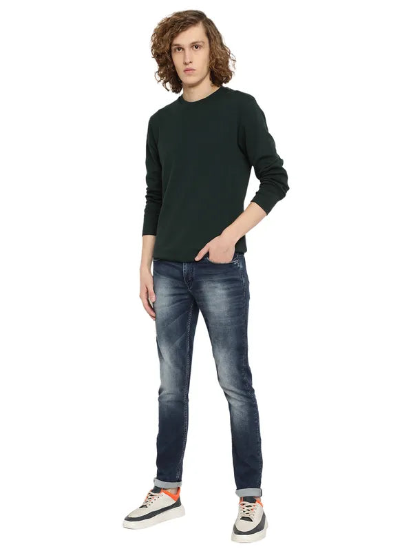 Mettle Men Solid Cotton Round Neck T-Shirt