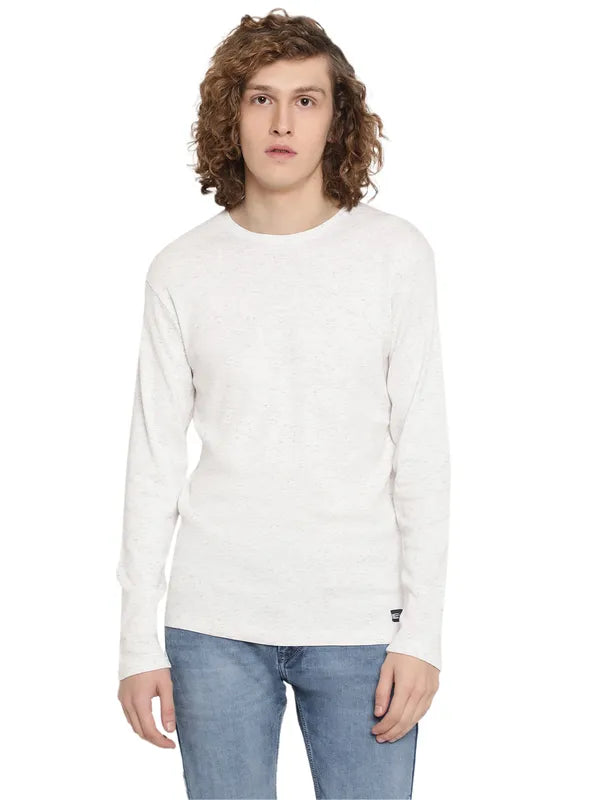 Mettle Men White Raw Edge T-Shirt