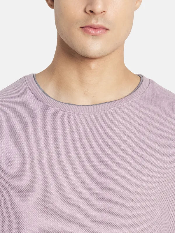 Mettle Men Purple Raw Edge T-Shirt