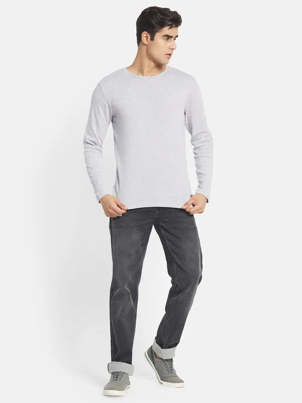 Mettle Men Grey Raw Edge T-Shirt