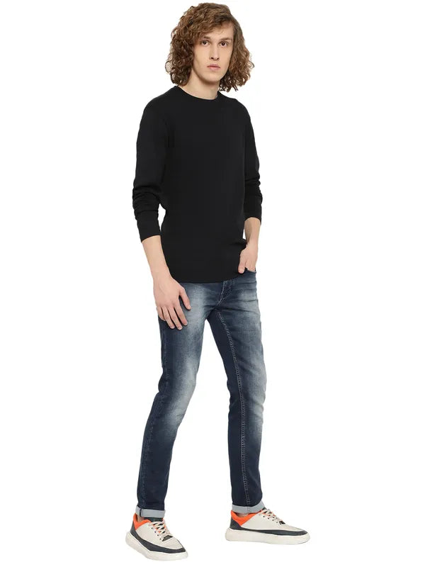 Mettle Men Solid Cotton Round Neck T-Shirt