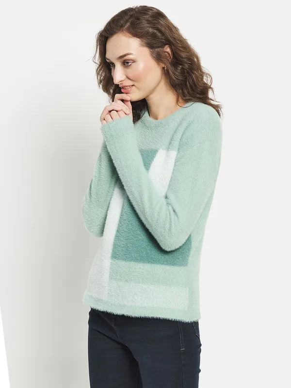 Women Checked Pullover