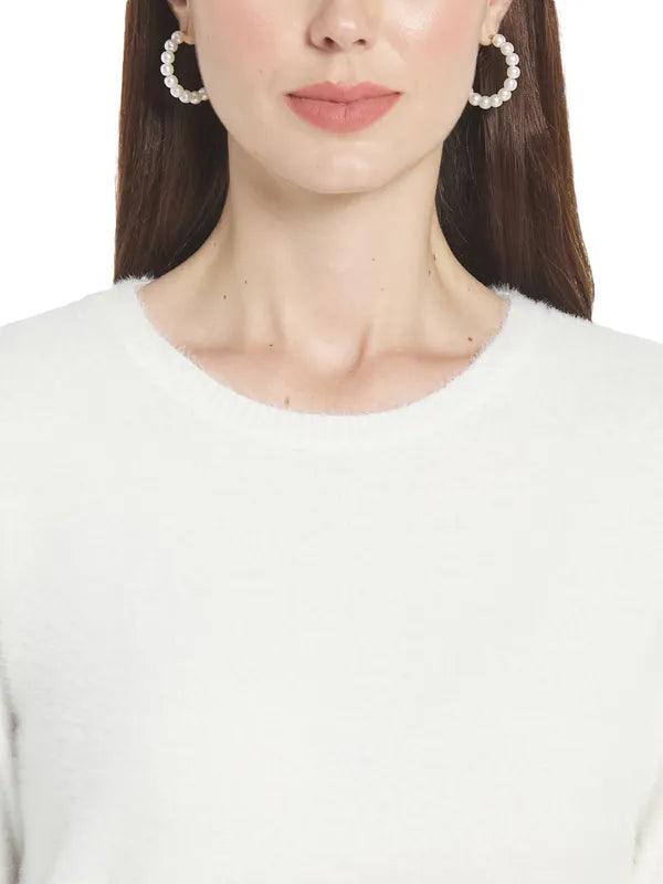 Mettle Women White Pullover