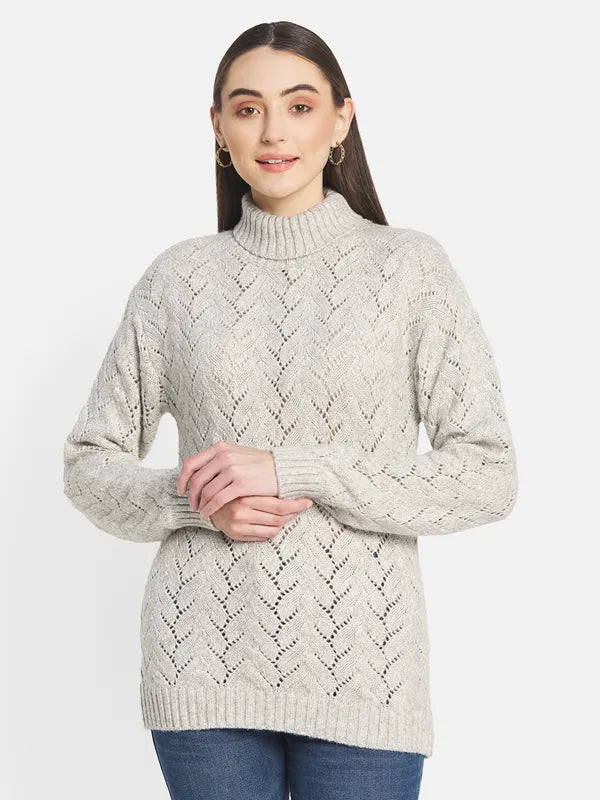 Mettle Women Grey Pullover