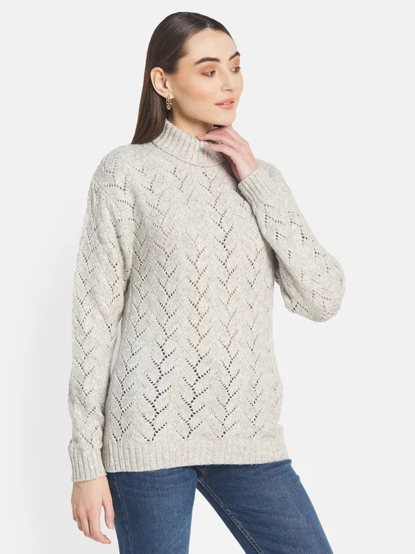 Mettle Women Grey Pullover