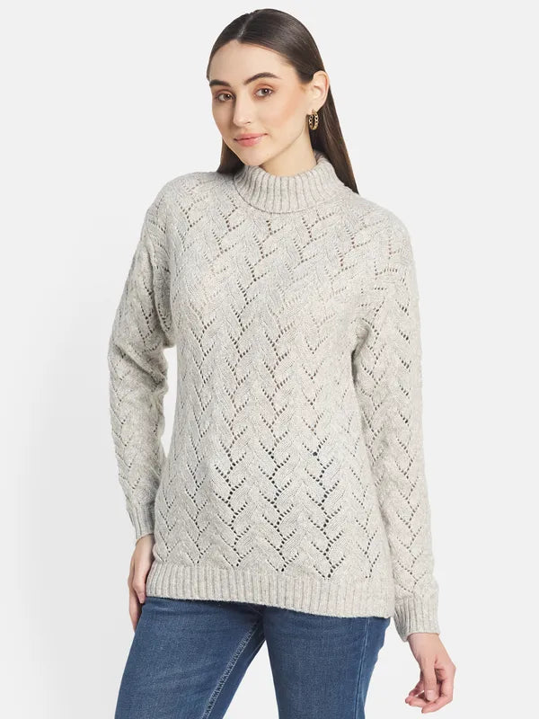 Mettle Women Grey Pullover