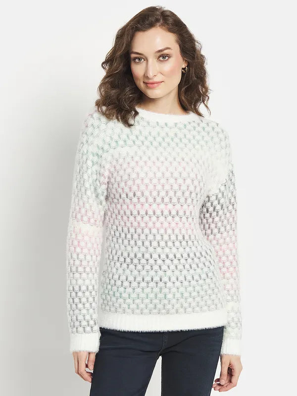 Women Pink Pullover Sweater