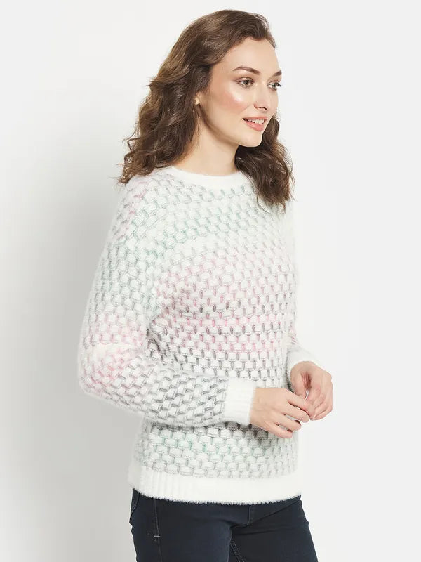 Women Pink Pullover Sweater