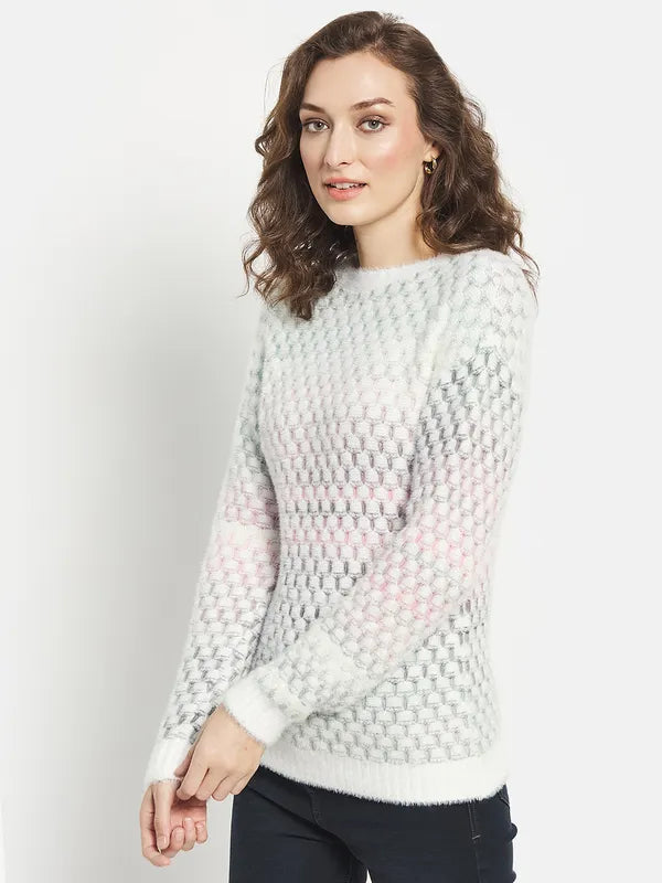 Women Pink Pullover Sweater