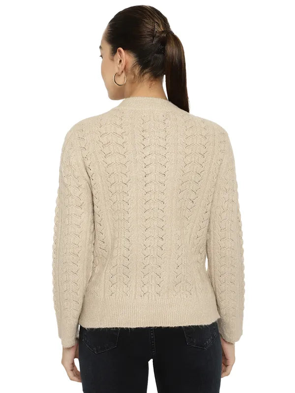 Mettle Women Beige Pullover