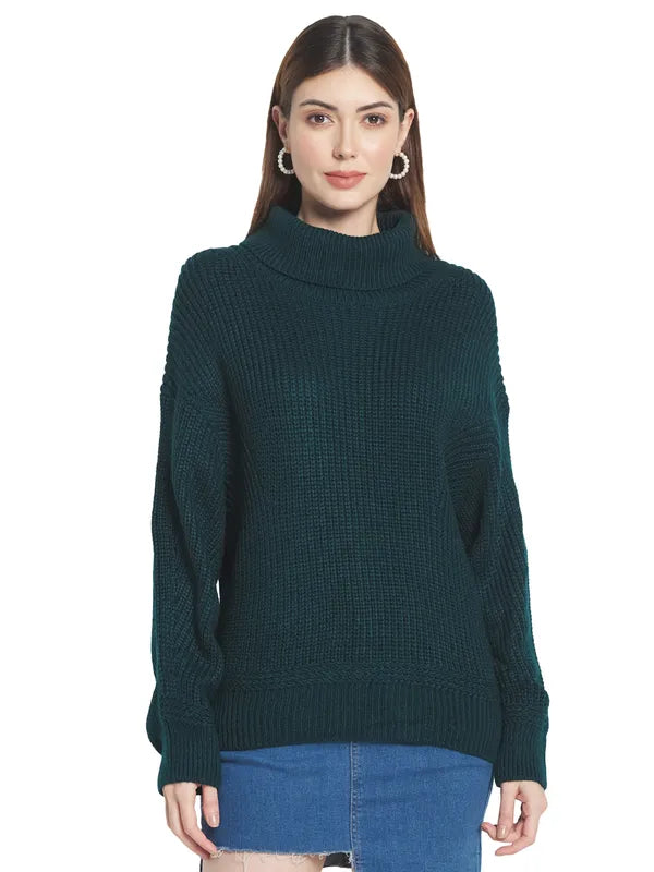 Mettle Women Green Pullover